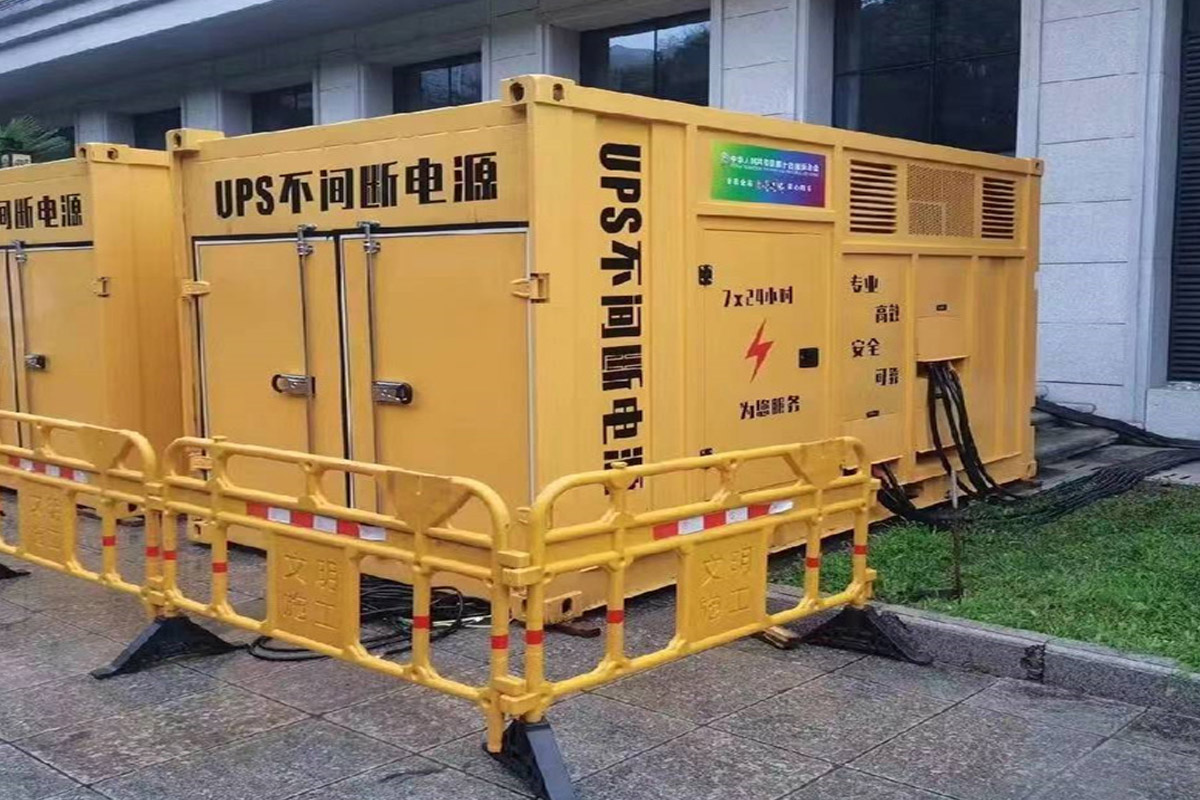 代县发电机租赁施工现场